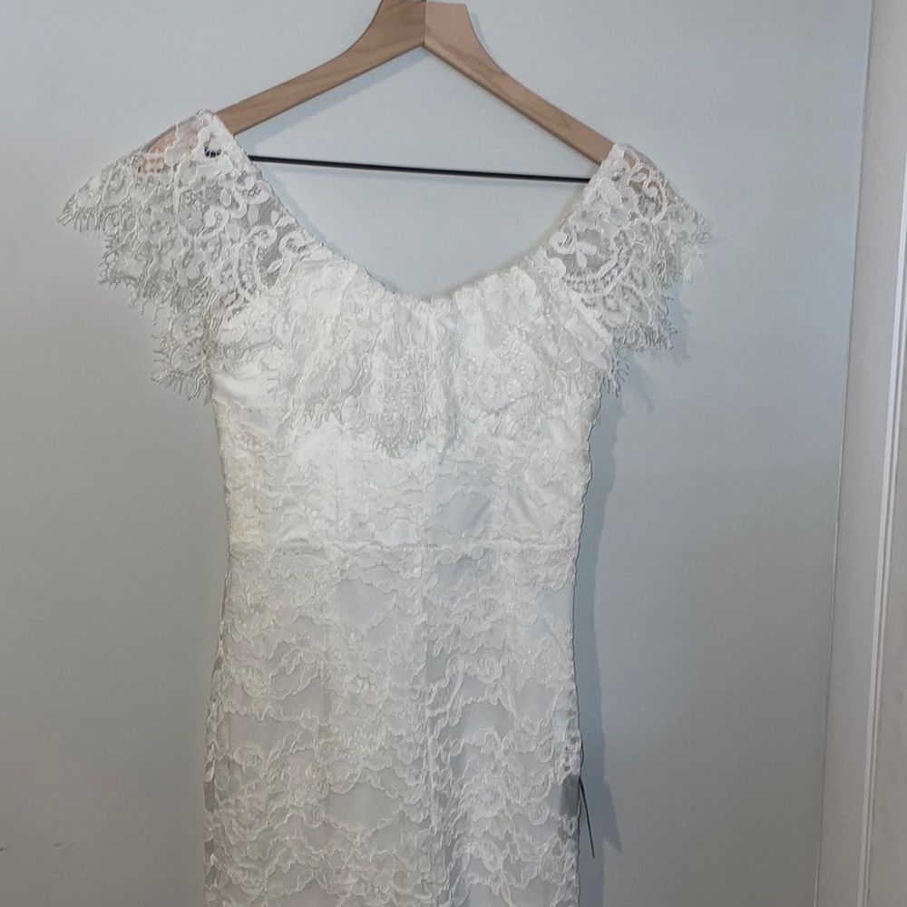NWT Lulus White Lace Jumpsuit